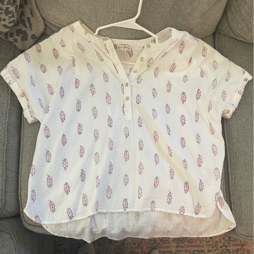 Block print top
